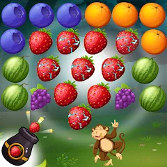 Скачать взлом Fruits Shooter Pop (Фрутс Шутер Поп)  [МОД Много монет]