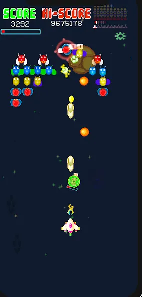 Galaxiga Retro Arcade Action (Галаксига Ретро Аркейд Экшн) [МОД Меню] Screenshot 3