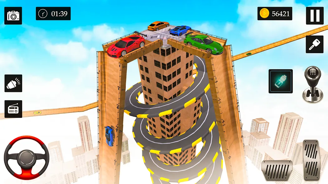 Ramp Car Stunt Racing Game (Крейзи Кар Стантс) [МОД Бесконечные деньги] Screenshot 1