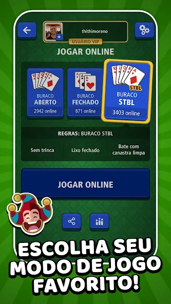 Buraco Jogatina: Card Games (Бурако Жогатина) [МОД Unlocked] Screenshot 3