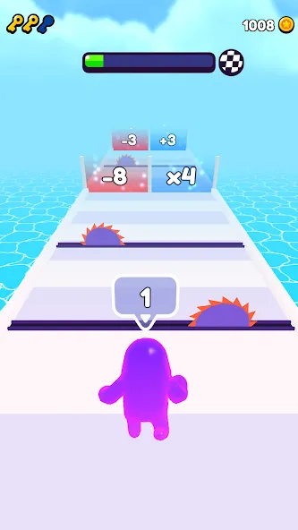 Join Blob Clash 3D: Mob Runner (Джойн Блоб Клаш 3D) [МОД Mega Pack] Screenshot 1