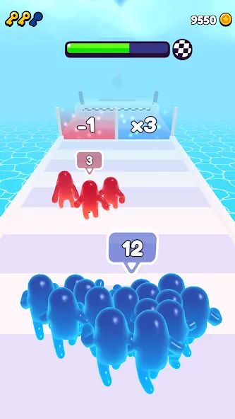 Join Blob Clash 3D: Mob Runner (Джойн Блоб Клаш 3D) [МОД Mega Pack] Screenshot 3