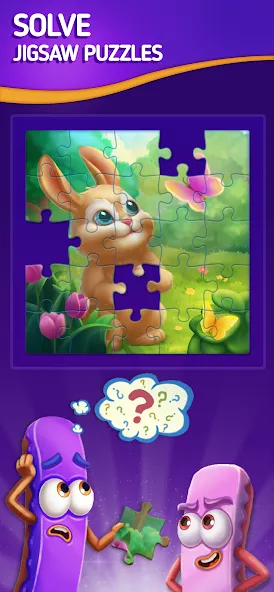 Jigsaw Puzzle by Jolly Battle (Джигсоу Пазл от Джолли Батл) [МОД Много денег] Screenshot 1