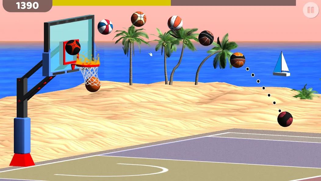 Basketball: Shooting Hoops [МОД Меню] Screenshot 2