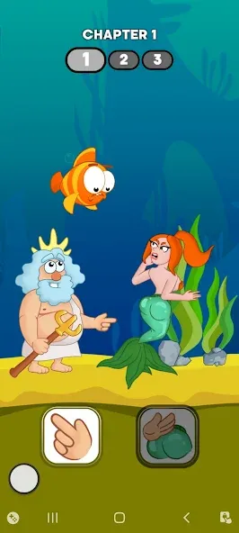 Neptune vs Mermaid: Fish Prank (Нептун против Русалки) [МОД Бесконечные деньги] Screenshot 1