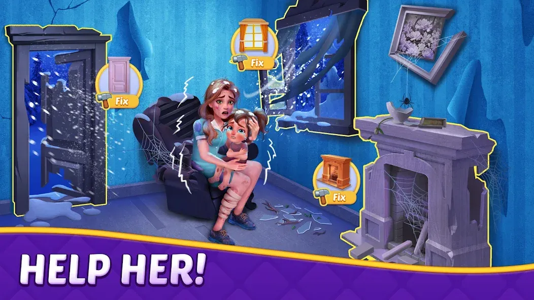 Matching Story - Puzzle Games (Матчинг Стори) [МОД Меню] Screenshot 1