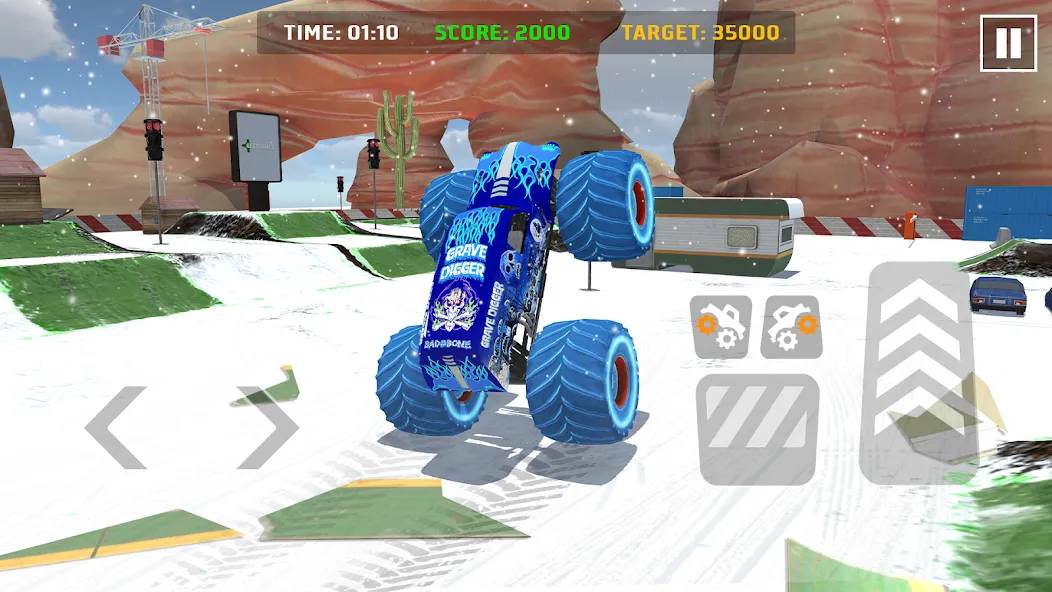Car Games: Monster Truck Stunt (Монстртрак стант) [МОД Меню] Screenshot 1