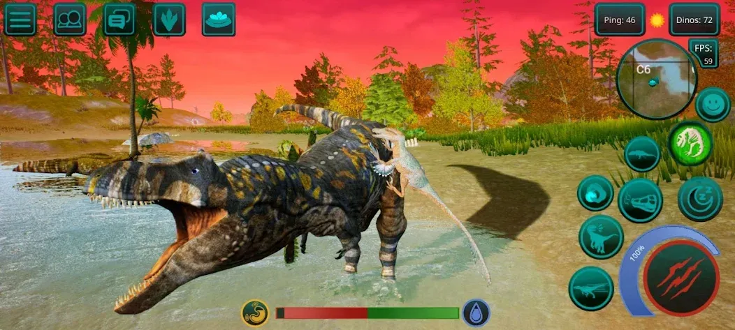 The Cursed Dinosaur Isle: Game [МОД Menu] Screenshot 1