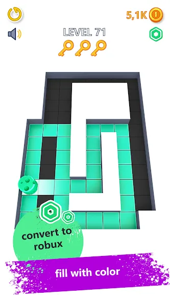 Color Fill - Roblominer (Цолор Филл) [МОД Unlimited Money] Screenshot 5