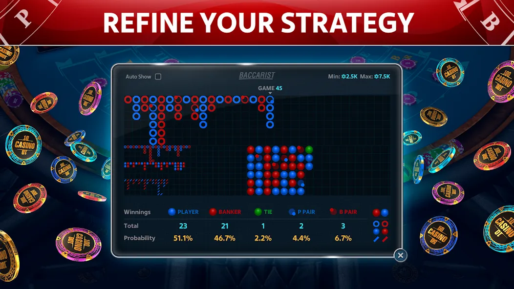 Baccarat Online: Baccarist [МОД Меню] Screenshot 2