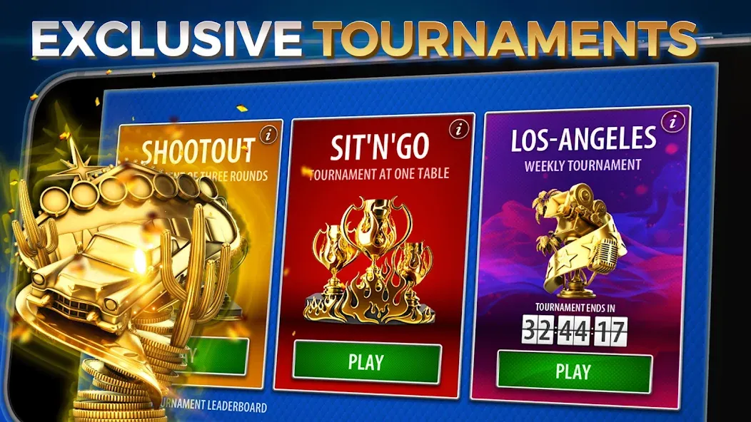 Texas Hold'em Poker: Pokerist [МОД Много денег] Screenshot 2