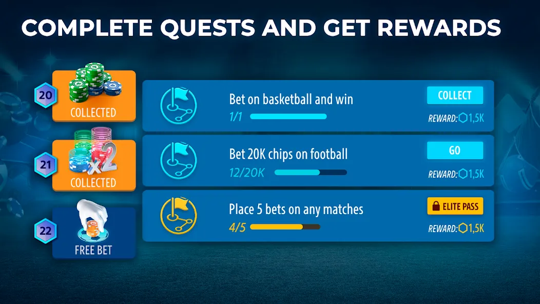 Sportsbook by Pokerist [МОД Бесконечные деньги] Screenshot 3