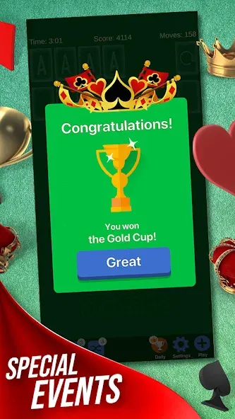 Solitaire + Card Game by Zynga [МОД Menu] Screenshot 3