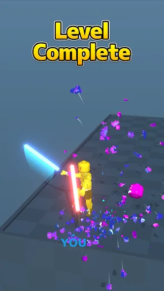 Block Gladiator 3D: sword duel (Блок Гладиатор 3D) [МОД Много денег] Screenshot 2