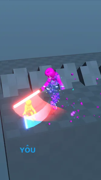 Block Gladiator 3D: sword duel (Блок Гладиатор 3D) [МОД Много денег] Screenshot 3