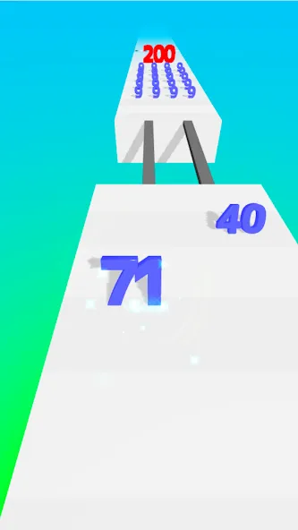 Number Master: Run and merge (Намбер Мастер) [МОД Бесконечные деньги] Screenshot 3