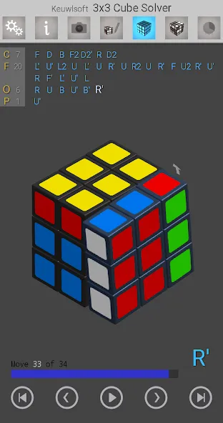 3x3 Cube Solver (х3 кубик решатель) [МОД Много денег] Screenshot 1