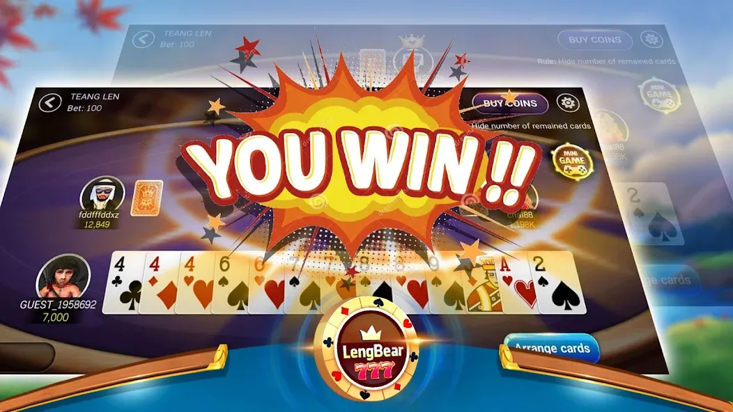 LengBear 777 - Khmer Games (Ленгбир 777) [МОД Бесконечные монеты] Screenshot 2