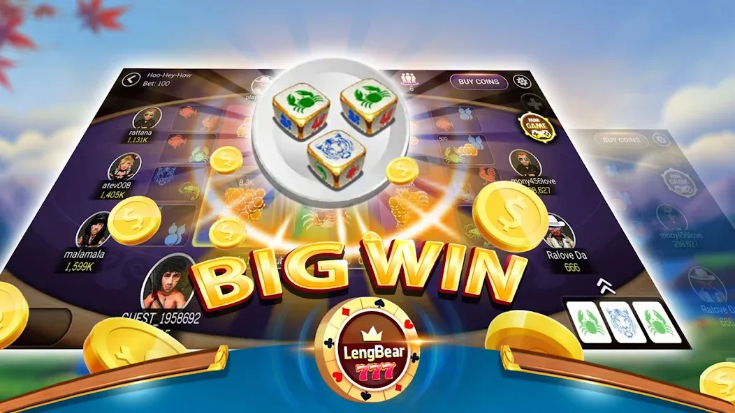 LengBear 777 - Khmer Games (Ленгбир 777) [МОД Бесконечные монеты] Screenshot 5