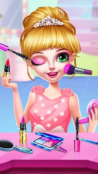 Princess Makeup Salon [МОД Бесконечные монеты] Screenshot 2