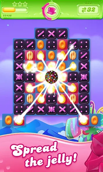 Candy Crush Jelly Saga (Кенди Краш Джелли Сага) [МОД Menu] Screenshot 1