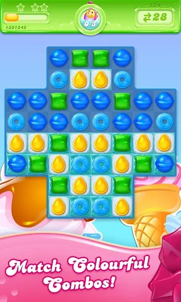 Candy Crush Jelly Saga (Кенди Краш Джелли Сага) [МОД Menu] Screenshot 2