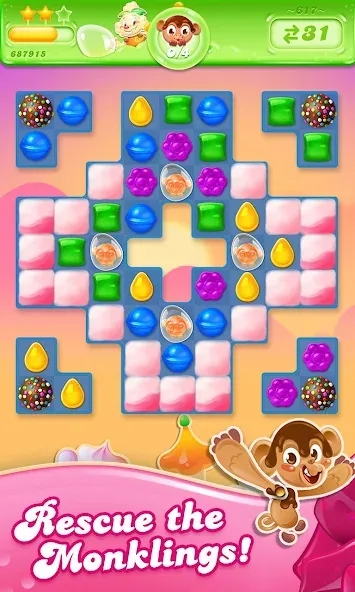 Candy Crush Jelly Saga (Кенди Краш Джелли Сага) [МОД Menu] Screenshot 3
