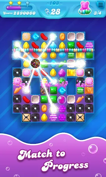 Candy Crush Soda Saga (Кенди Краш Сода Сага) [МОД Unlocked] Screenshot 2