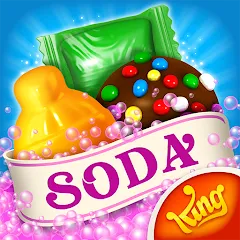 Взломанная Candy Crush Soda Saga (Кенди Краш Сода Сага)  [МОД Unlocked]