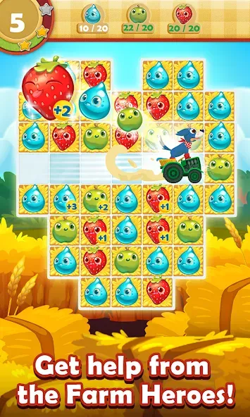 Farm Heroes Saga (Фарм Хероус Сага) [МОД Все открыто] Screenshot 3