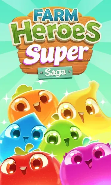 Farm Heroes Super Saga (Фарм Хероес Супер Сага) [МОД Бесконечные монеты] Screenshot 5