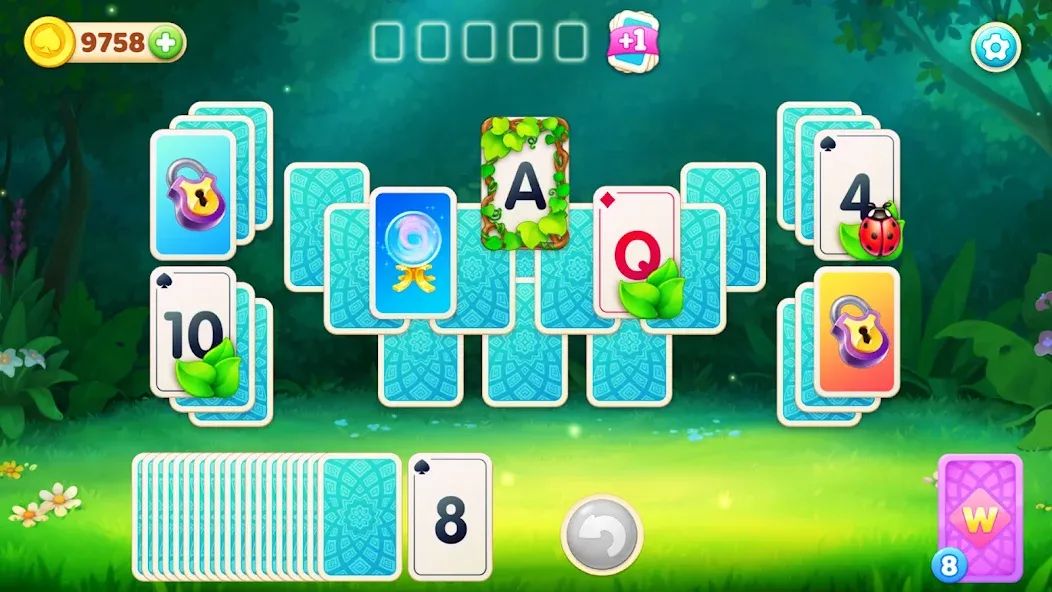 CityMix Solitaire TriPeaks (СитиМикс ТриПикс) [МОД Бесконечные монеты] Screenshot 2