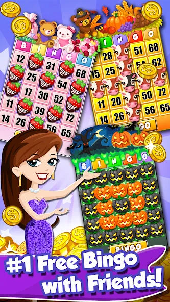 Bingo PartyLand 2: Bingo Games (Бинго Патиленд 2) [МОД Меню] Screenshot 1