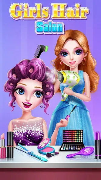 Girls Hair Salon [МОД Menu] Screenshot 2