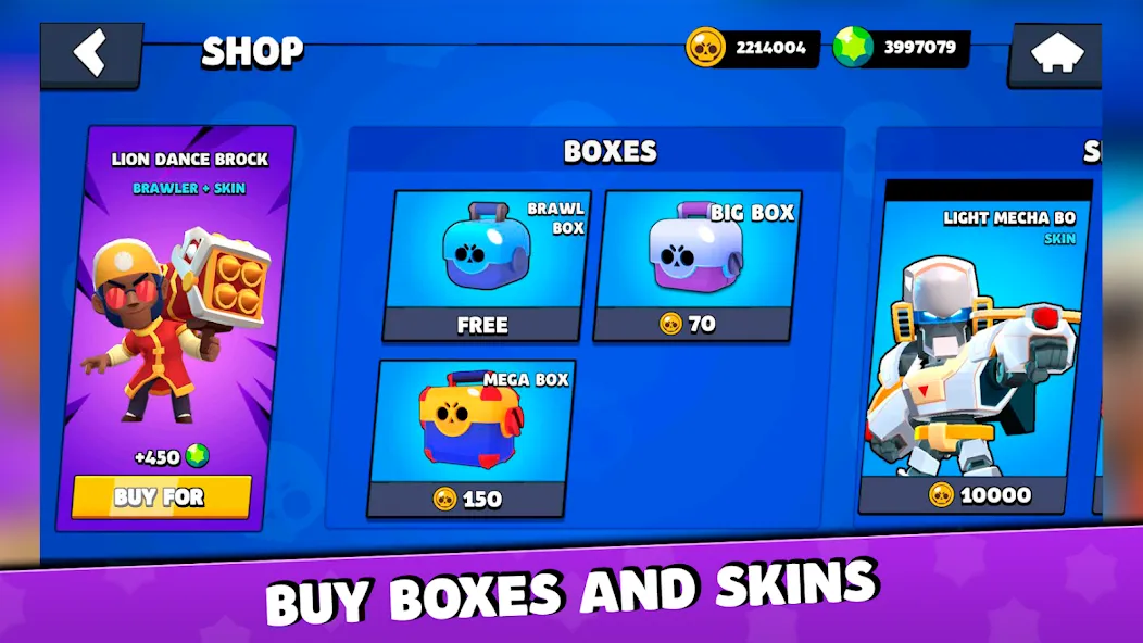 Box Simulator for Brawl Stars [МОД Бесконечные монеты] Screenshot 2