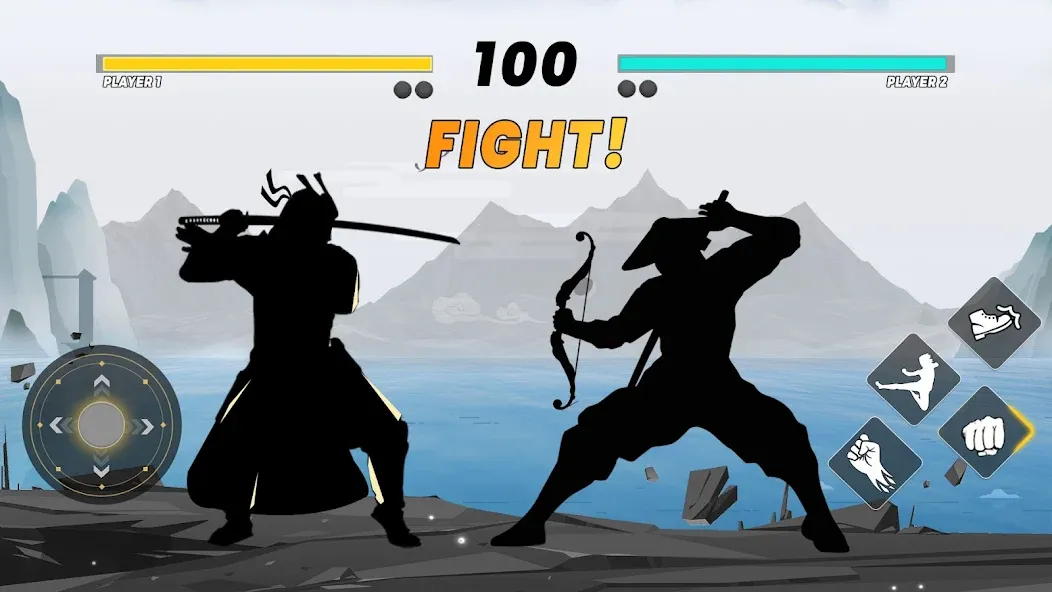 Sword Shadow Fighting Game 3D [МОД Меню] Screenshot 1