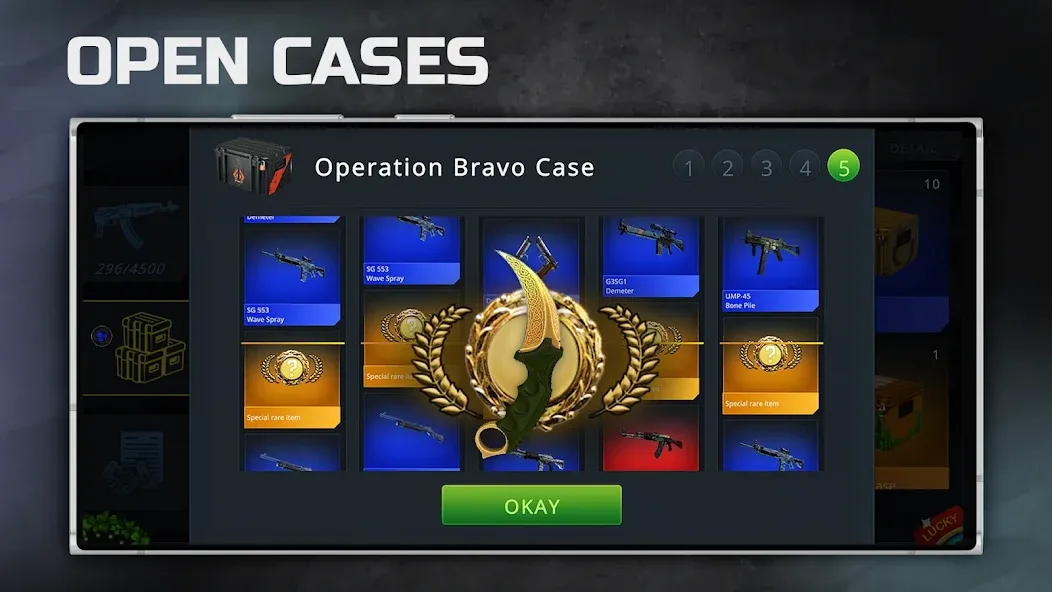 Case Chase: Simulator for CSGO [МОД Menu] Screenshot 3