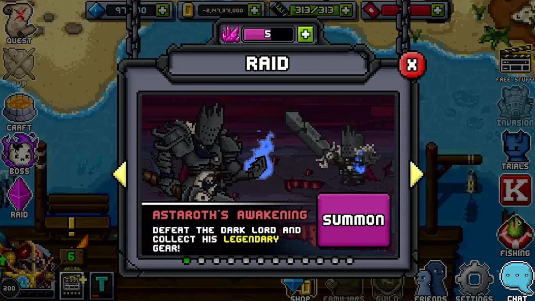 Bit Heroes Quest: Pixel RPG (Бит Хероес Квест) [МОД Бесконечные деньги] Screenshot 2