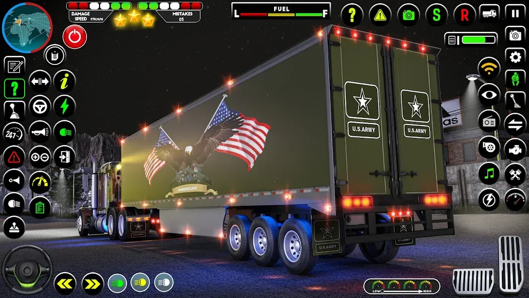 Army Truck Transporter Game 3D [МОД Много монет] Screenshot 2
