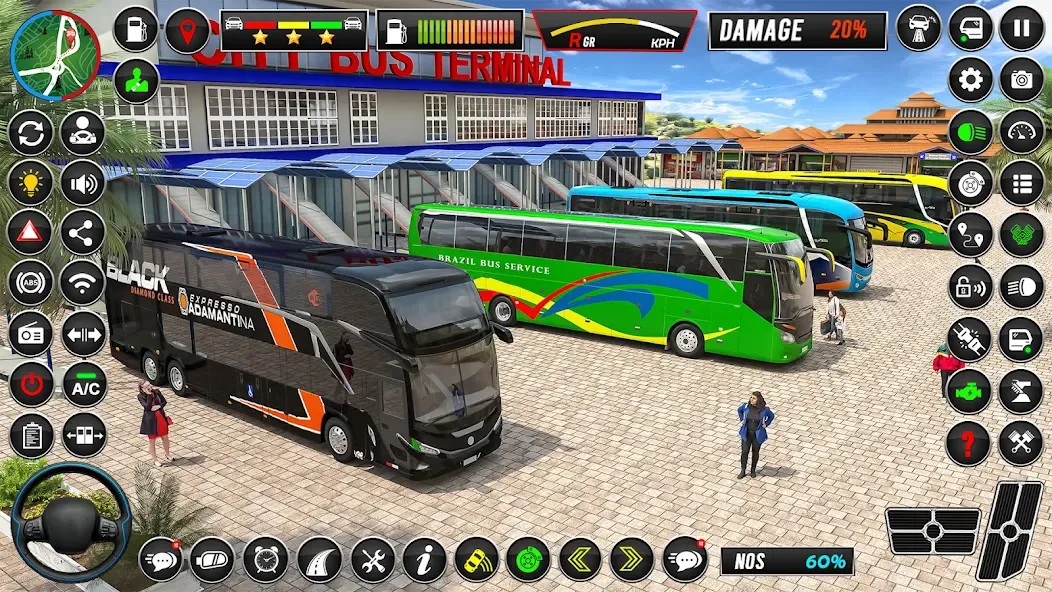 City Coach Bus Driver Games 3D [МОД Меню] Screenshot 5