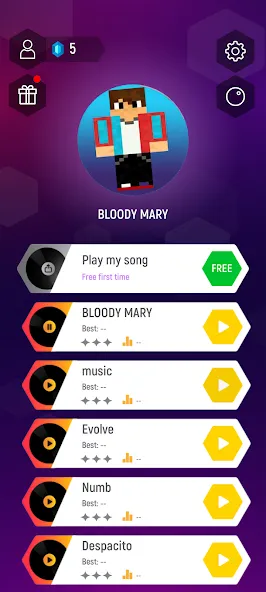 Компот-kompot Dance Tiles Hop [МОД Много денег] Screenshot 1