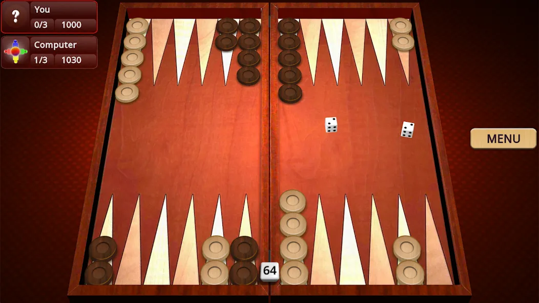 Backgammon Mighty [МОД Menu] Screenshot 1