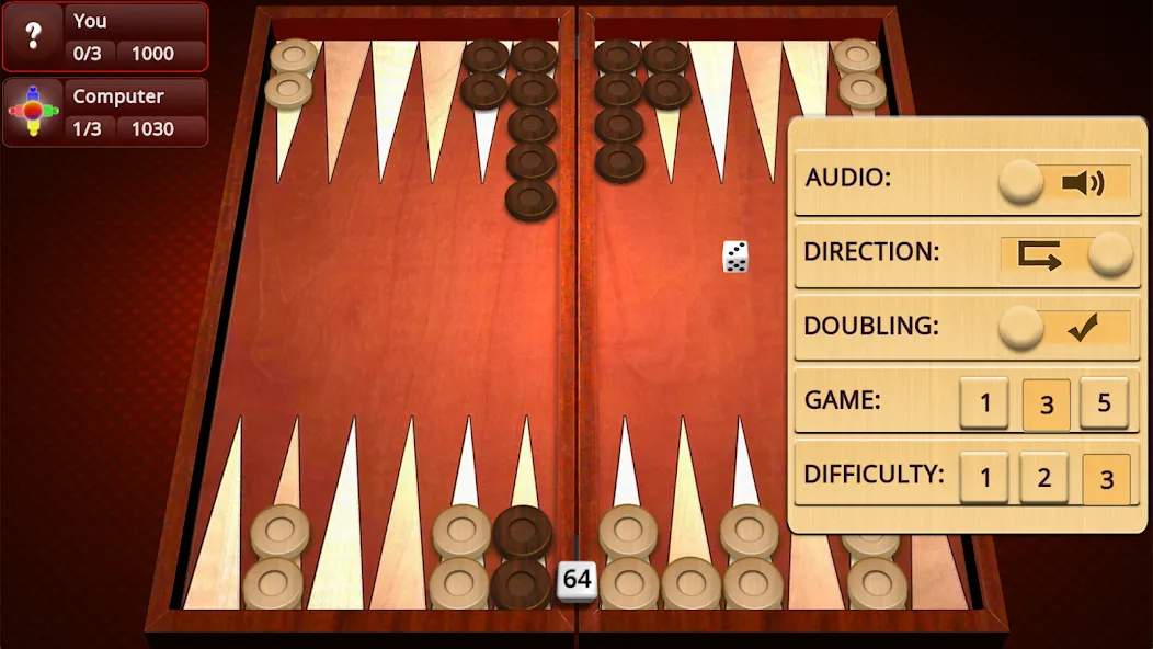 Backgammon Mighty [МОД Menu] Screenshot 3