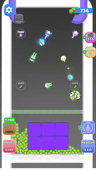 Guns and Bounce (Ганз энд Баунс) [МОД Бесконечные деньги] Screenshot 1