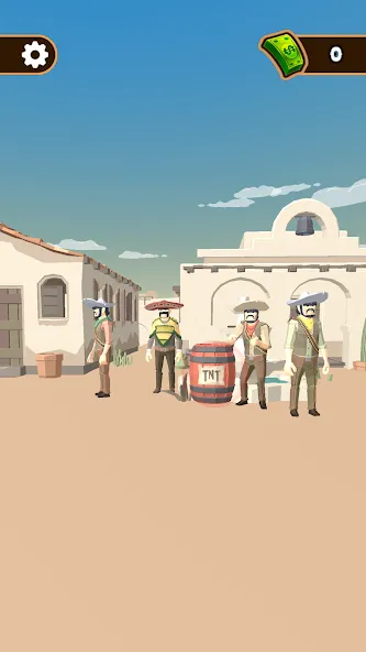 Western Cowboy: Shooting Game (Вестерн Каубой) [МОД Много монет] Screenshot 2