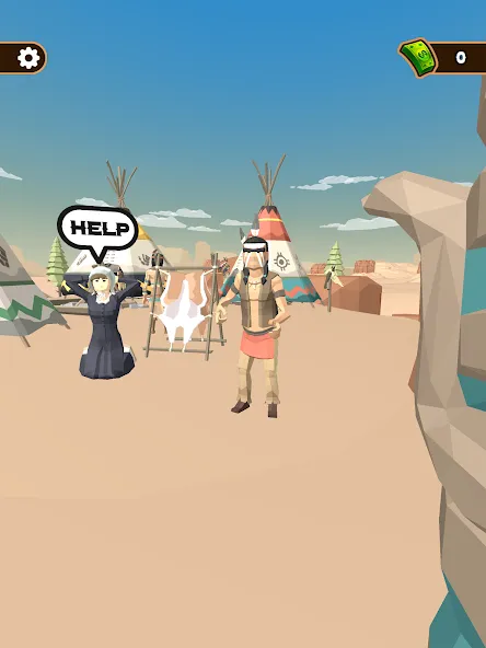 Western Cowboy: Shooting Game (Вестерн Каубой) [МОД Много монет] Screenshot 5