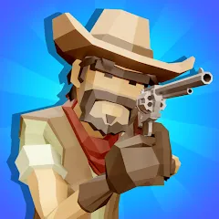 Взлом Western Cowboy: Shooting Game (Вестерн Каубой)  [МОД Много монет]