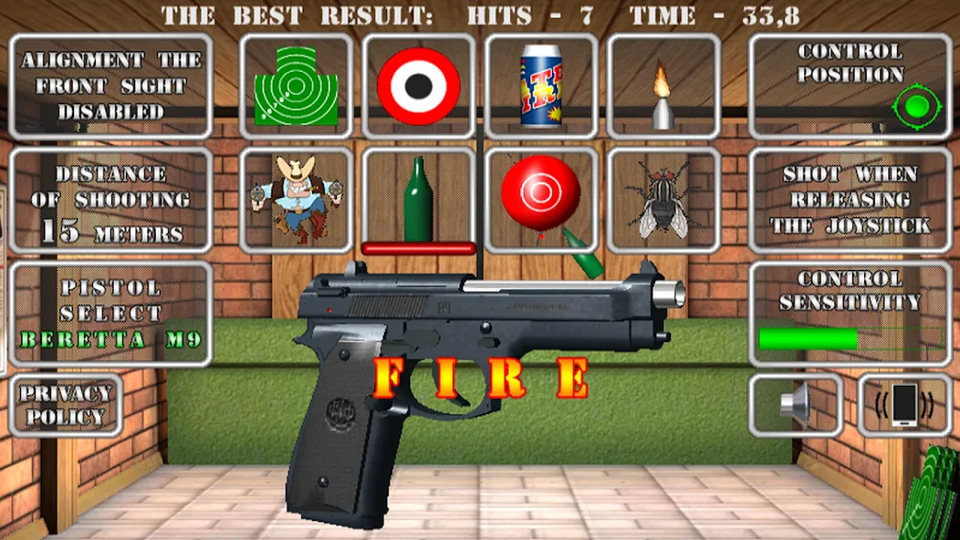 Pistol shooting. Desert Eagle (Пистолет стрельбы симулятор) [МОД Mega Pack] Screenshot 1