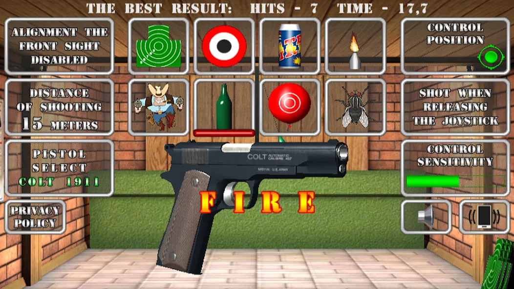 Pistol shooting. Desert Eagle (Пистолет стрельбы симулятор) [МОД Mega Pack] Screenshot 2