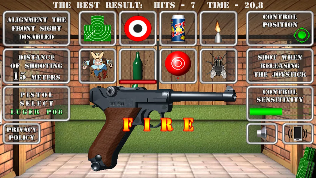 Pistol shooting. Desert Eagle (Пистолет стрельбы симулятор) [МОД Mega Pack] Screenshot 3